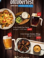Oktoberfest Combo Menu